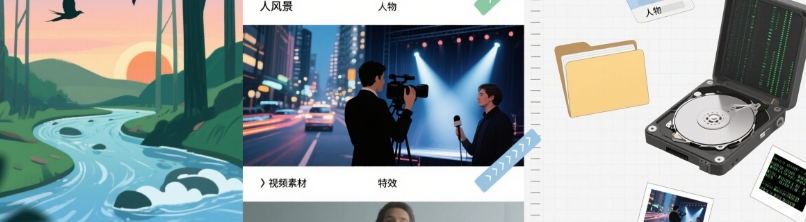 无版权素材摄影摄像-剪辑后期-编剧导演课程影视课程众筹